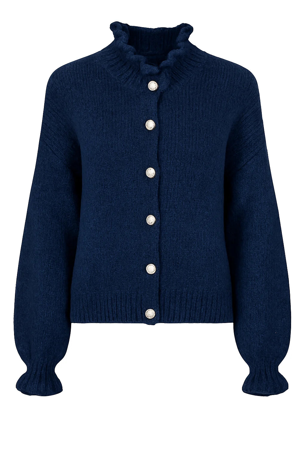 EMELY – Weicher Strick-Cardigan mit Rüschen